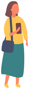 スマホを持つ人のイラスト